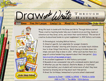Tablet Screenshot of drawandwrite.com